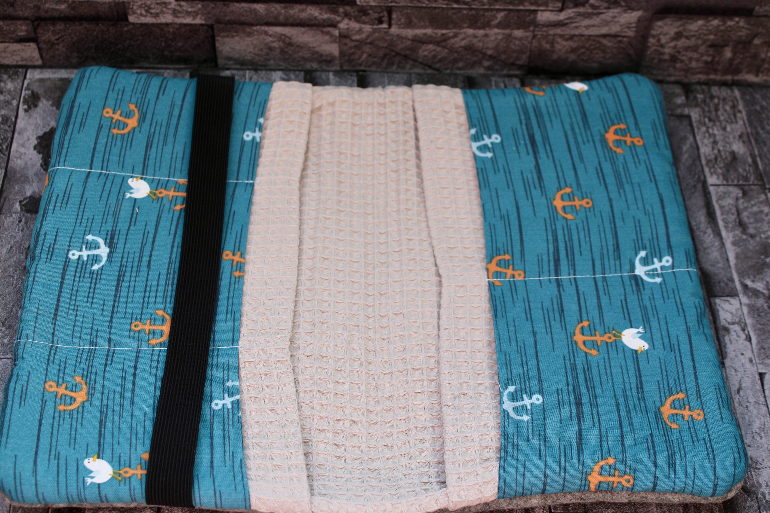 Handgemachte Wickel-/Windeltasche – Bild 10