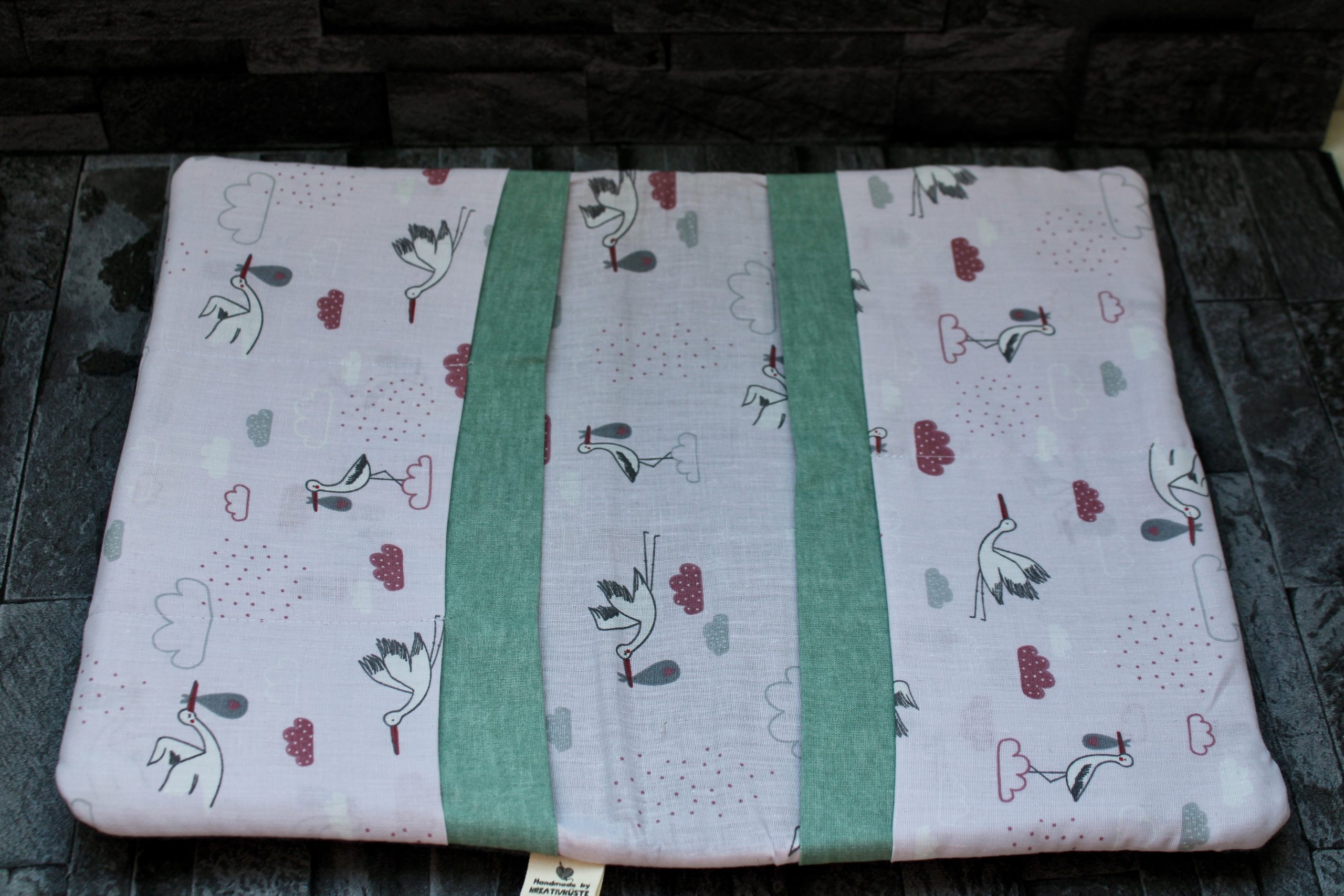 Handgemachte Wickel-/Windeltasche – Bild 5