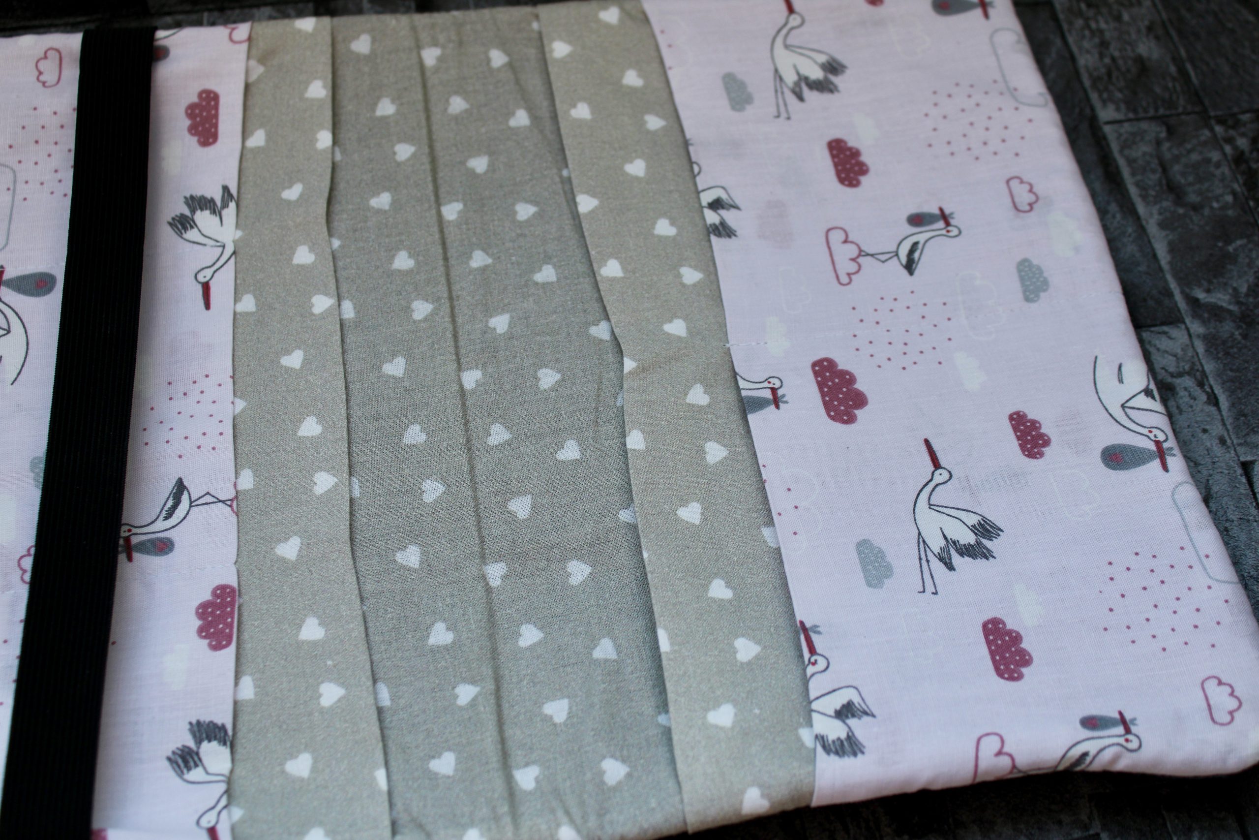 Handgemachte Wickel-/Windeltasche – Bild 2