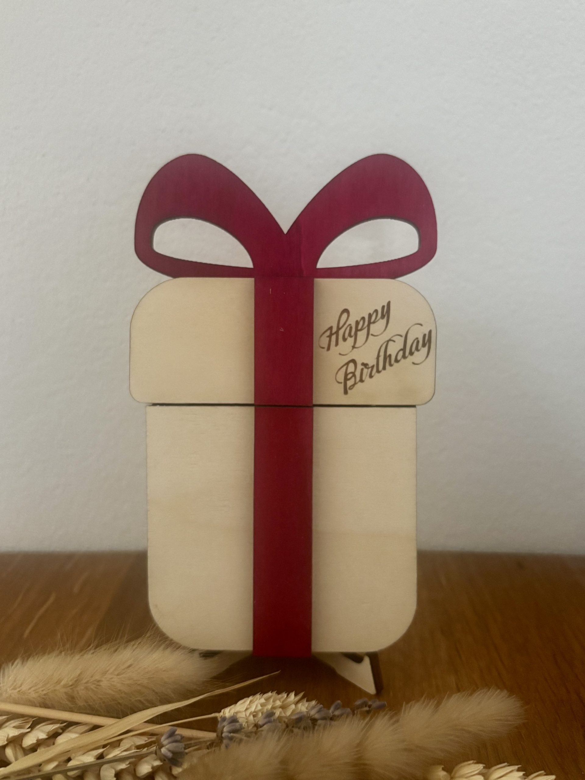 Gutscheinbox mit Schleife